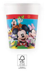 Procos Disney Mickey Rock the House papír pohár 8 db-os 200 ml FSC (PNN93823)