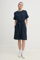 Tommy Hilfiger pamut ruha sötétkék, mini, harang alakú, WW0WW45520 - sötétkék S