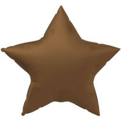 Folat Egyszínű csillag lufi 18" 45cm Matt barna (LUFI239925)
