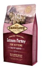 CARNILOVE Cat Kitten Salmon & Turkey - Healthy Growth - Lazac és Pulyka Hússal 2kg (LPHT-CL170196)