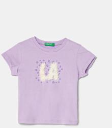 Benetton gyerek pamut póló lila, 3I1XG10J1 - lila 116