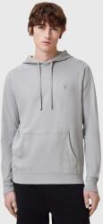 AllSaints pamut melegítőfelső BRACE szürke, férfi, sima, kapucnis, M034JB - szürke XL