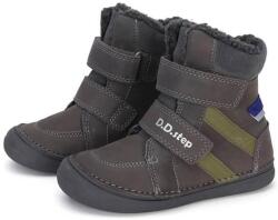 D.D.Step D. D Step fiú bélelt cipő zöld csíkkal szürke