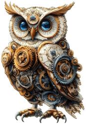 Woodbest Steampunk bagoly - különleges fa kirakó 145db /29cm x 20cm/