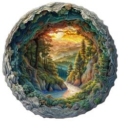 Woodbest Varázslatos erdő - különleges fa kirakó 300db /34cm x 34cm/