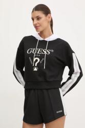 GUESS felső YARROW fekete, női, nyomott mintás, kapucnis, V5GQ17 KCRT1 - fekete XS