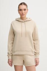 Calvin Klein pamut melegítőfelső bézs, női, nyomott mintás, kapucnis, J20J225364 - bézs S - answear - 23 990 Ft
