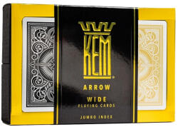 KEM Cards Póker kártya KEM Arrow Wide Jumbo (Black and Gold) kártya, dupla csomag 2025