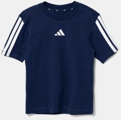 Adidas gyerek pamut póló sötétkék, mintás, JD6490 - sötétkék 176