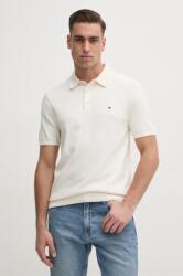 Tommy Hilfiger pamut póló bézs, férfi, mintás, MW0MW37396 - bézs L
