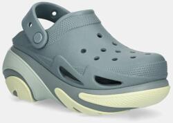 Crocs papucs Bubble Crush Clog zöld, női, platformos, 210061.3YO - türkiz Női 39/40