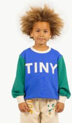Tinycottons gyerek melegítőfelső pamutból COLOR BLOCK SWEATSHIRT nyomott mintás, SS25-161 - kék 98