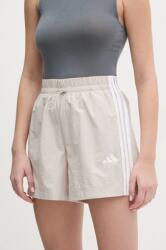 adidas rövidnadrág Essentials női, szürke, nyomott mintás, magas derekú, JC8165 - szürke S