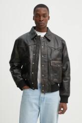 The Kooples bőrdzseki barna, átmeneti, oversize, HCUI29005K - barna L