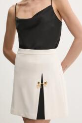 Elisabetta Franchi szoknya bézs, mini, egyenes, GO07951E2 - bézs 36