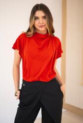 Hermosa Bluza dama uni din sifon AMMA, rosu