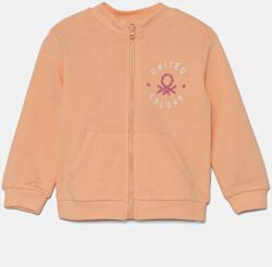 Benetton gyerek melegítőfelső pamutból narancssárga, mintás, 3J70G503N - narancssárga 90
