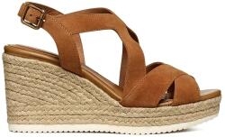 Geox espadrilles velúrból D PONZA barna, éksarkú, D35GVC 00021 C6001 - barna Női 41