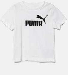 PUMA gyerek pamut póló ESS No. 1 Logo Tee fehér, nyomott mintás, 684930 - fehér 110