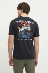 Under Armour edzős póló Project Rock fekete, nyomott mintás, 1389944 - fekete M
