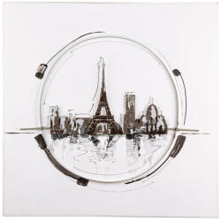 Bizzotto Tablou pictat in ulei canvas Paris 70x70x5.5 cm (0240477)