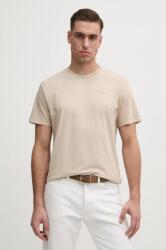Pepe Jeans pamut póló Jacko bézs, férfi, sima, PM508664 - bézs L - answear - 9 590 Ft