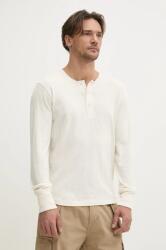Superdry pamut hosszúujjú bézs, sima, M6010880A-C1T - bézs S