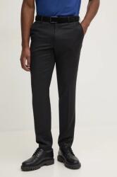 HUGO BOSS gyapjú nadrág fekete, testhezálló, 50469174 - fekete 56