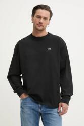 Vans pamut hosszúujjú fekete, sima, VN000P1SBLK1 - fekete XL