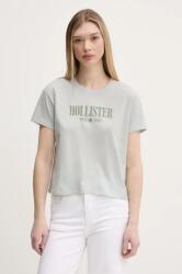Hollister Co Hollister Co. pamut póló női, szürke, KI357-5000 - szürke M