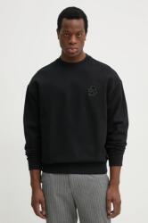 HUGO BOSS pamut melegítőfelső fekete, férfi, nyomott mintás, 50533075 - fekete L