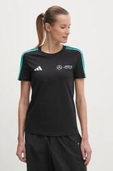adidas pamut póló x Mercedes női, fekete, JV5424 - fekete M