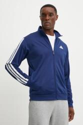 Adidas felső 3-Stripes sötétkék, férfi, nyomott mintás, JI8817 - sötétkék L