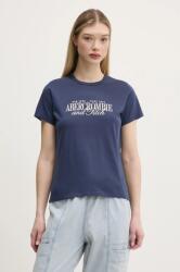 Abercrombie & Fitch pamut póló női, sötétkék, KI185-5058 - sötétkék XS