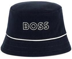 BOSS kifordítható gyerek pamut kalap sötétkék, pamut, J52239 - sötétkék 44