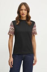 Missoni t-shirt női, fekete, DS25SL01. BJ00N7 - fekete S