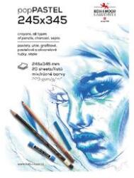 KOH-I-NOOR Rajzfüzet KOH-I-NOOR 9920 245x345 mm 20 lapos pasztell színes (7500040006) - irodaszer