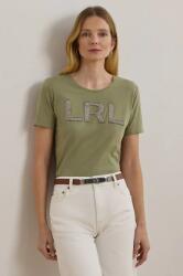Lauren Ralph Lauren pamut póló női, zöld, 200963874 - zöld L