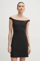 Calvin Klein ruha fekete, mini, testhezálló, J20J225541 - fekete XS