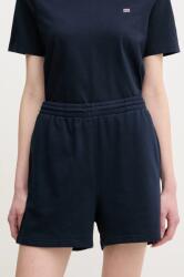 Tommy Hilfiger rövidnadrág női, sötétkék, sima, magas derekú, UW0UW05800 - sötétkék XS