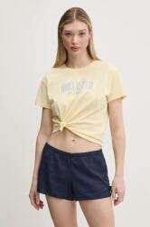 Hollister Co Hollister Co. pamut póló női, sárga, KI357-5000 - sárga XXS