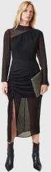 AllSaints selyemkeverékes ruha RIZO - fekete 34