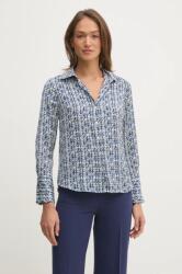 Sisley ing női, galléros, sötétkék, regular, 5V2SLQ025 - sötétkék L