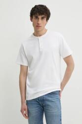 Levi's pamut póló SS HM HENLEY fehér, férfi, sima, A8602 - fehér XL