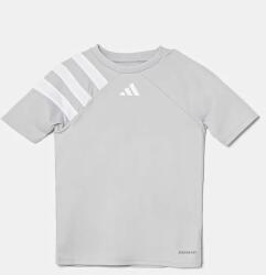 Adidas gyerek póló szürke, mintás, IK5774 - szürke 152