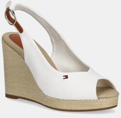 Tommy Hilfiger szandál FLAG HIGH WEDGE ESPAD SLINGBACK fehér, FW0FW08597 - fehér Női 41