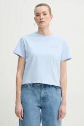 APC A. P. C. pamut póló t-shirt boxy petit vpc női, narancssárga, COHBQ. F26390 - kék L
