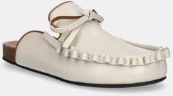 JW Anderson bőr papucs bézs, női, LF0069 LA0323 002 - bézs Női 36