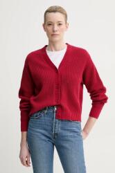 Levi's kardigán SNOWFLAKE CARDIGAN piros, női, A8728 - piros L