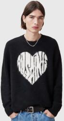 AllSaints gyapjú pulóver BUBBLE férfi, fekete, M023KC - fekete L